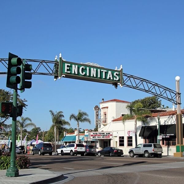 A view of downtown Encinitas